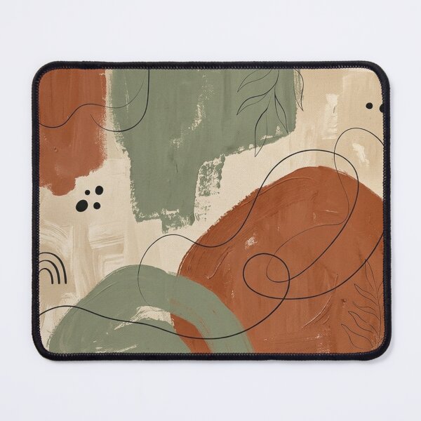 Item preview, Earth Tone Abstract Minimalism Organic Shapes Painting. designed and sold by BreedCraft Studio.