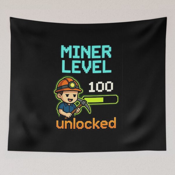 Item preview,  Glow in the Dark Miner Achievement designed and sold by ODDSHIFT STUDIO.