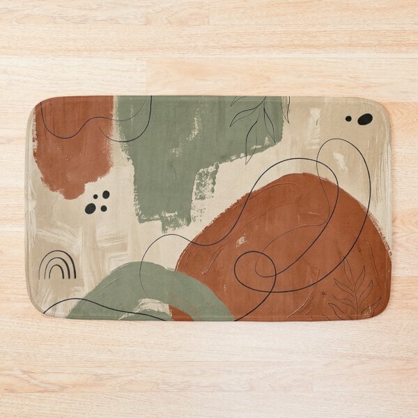 Item preview, Earth Tone Abstract Minimalism Organic Shapes Painting. designed and sold by  BreedCraft Studio.