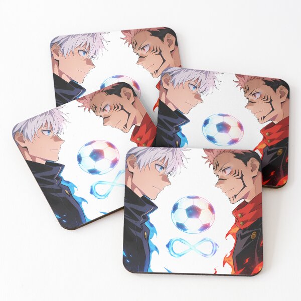 Item preview, Infinite Rivalry Soccer - Blue vs Red Aura Anime Sorcerer Art designed and sold by MugenAnime.