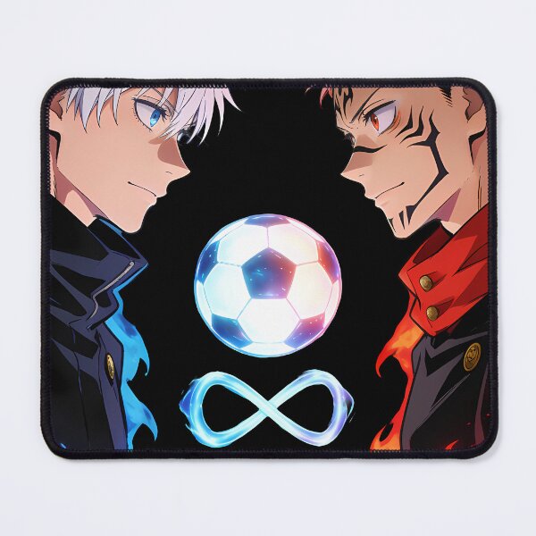 Item preview, Infinite Rivalry Soccer - Blue vs Red Aura Anime Sorcerer Art designed and sold by MugenAnime.