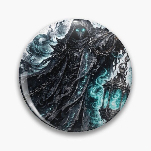 Item preview, Phantom Lantern Keeper – Dark Gothic Sticker designed and sold by blossomfun.