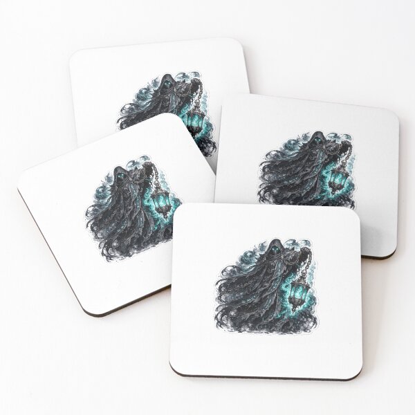 Item preview, Phantom Lantern Keeper – Dark Gothic Sticker designed and sold by blossomfun.