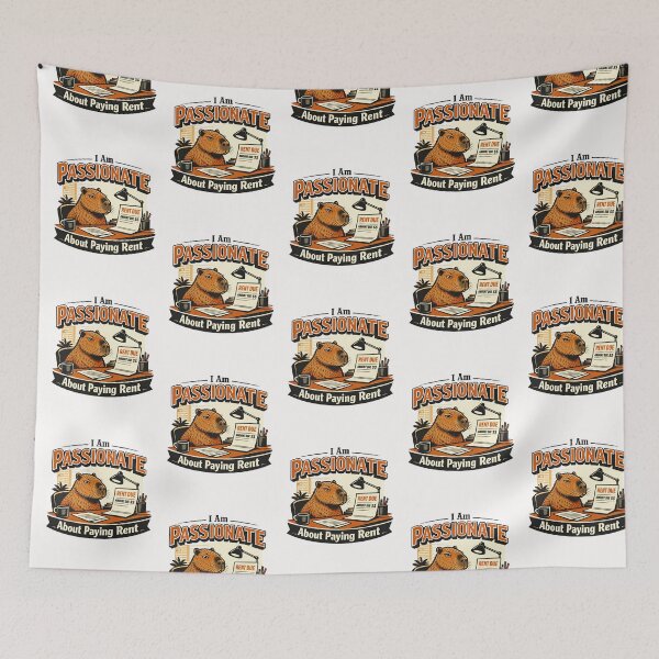 Item preview, Funny Anti Work Capybara Corporate Satire Gift  designed and sold by yanejoy.