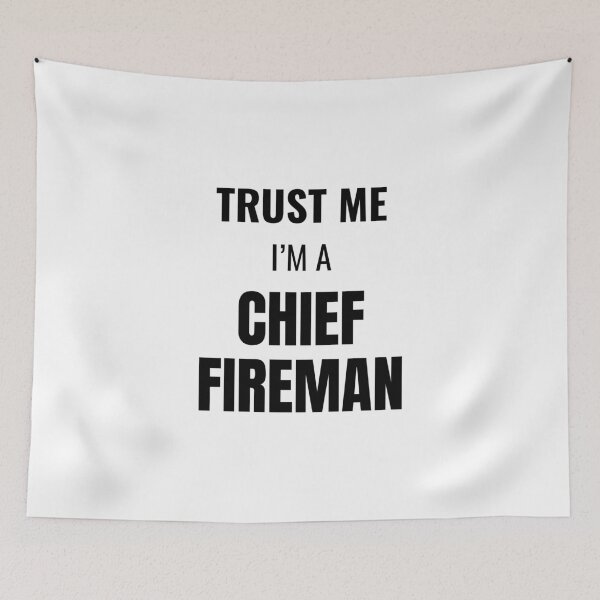 Item preview, Trust Me I'm a Chief Fireman (Black) designed and sold by ShipCrewNation.