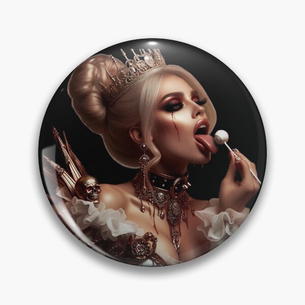 Item preview, Dark Queen Licking White Lollipop designed and sold by Voodoo Store Paranormal Collections.