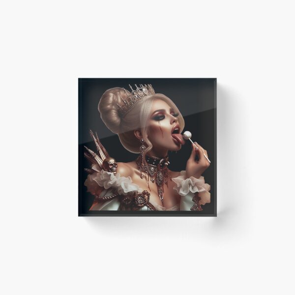 Item preview, Dark Queen Licking White Lollipop designed and sold by Voodoo Store Paranormal Collections.
