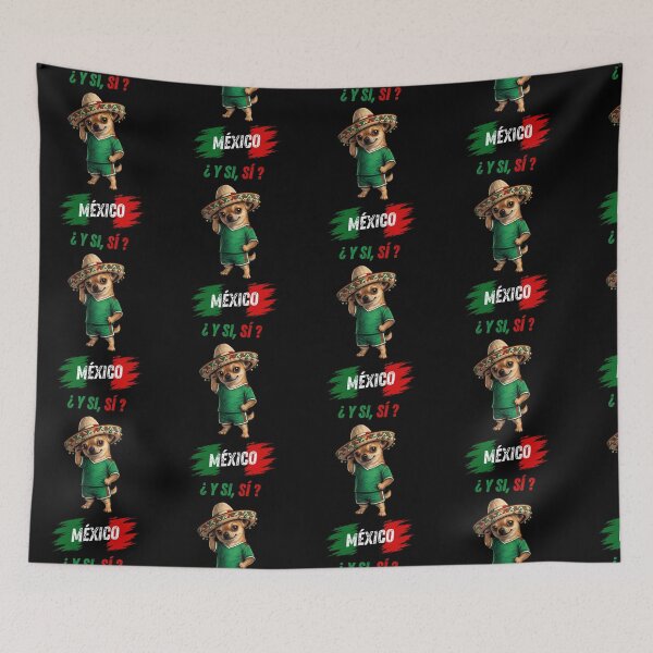 Item preview, Y Si Si? Funny Chihuahua Sombrero Fiesta Mexico Soccer Graphic designed and sold by DarylPope.