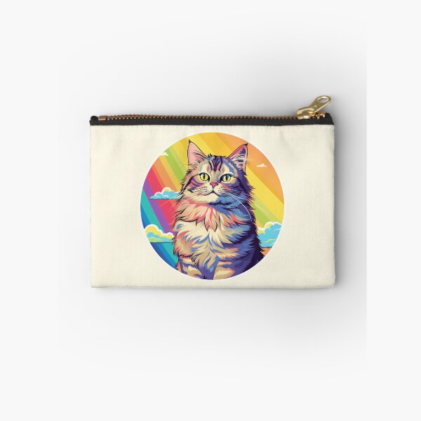 Item preview, Funny Siberian Cat Colorful Rainbow Cute Mom Dad Kids designed and sold by rafaeltto.