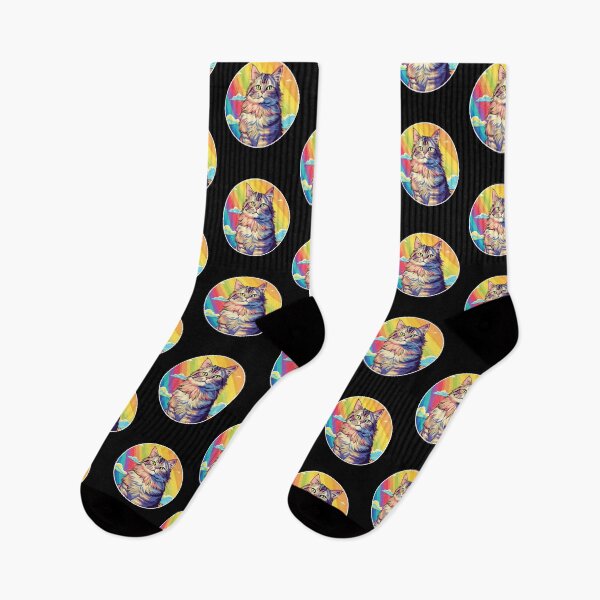 Item preview, Funny Siberian Cat Colorful Rainbow Cute Mom Dad Kids designed and sold by rafaeltto.
