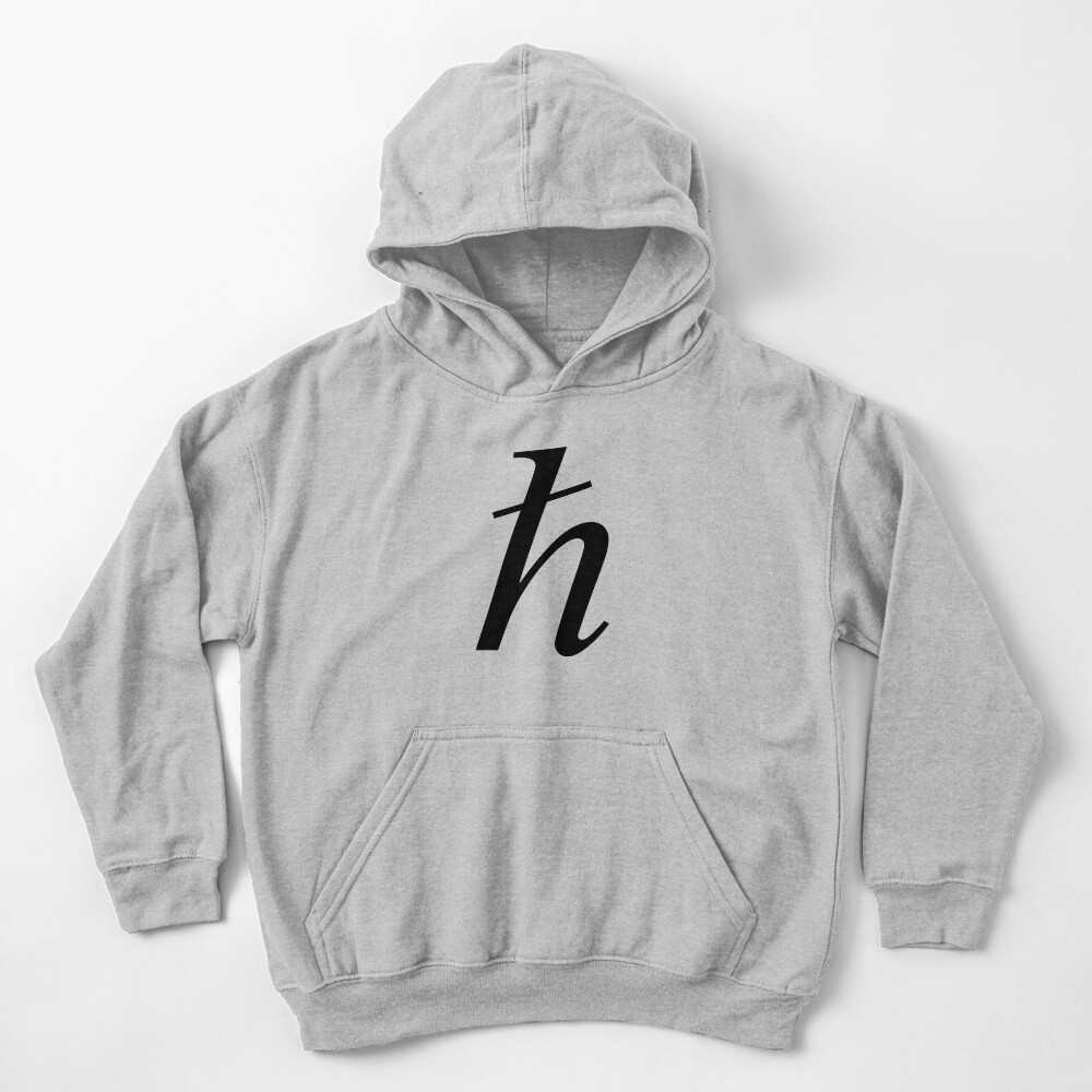 Planck Constant, ssrco,kids_hoodie,youth,heather_grey,flatlay_front,square,1000x1000-bg,f8f8f8