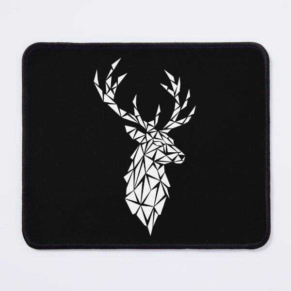 Item preview, White Geometric Deer designed and sold by Espyr.Art.