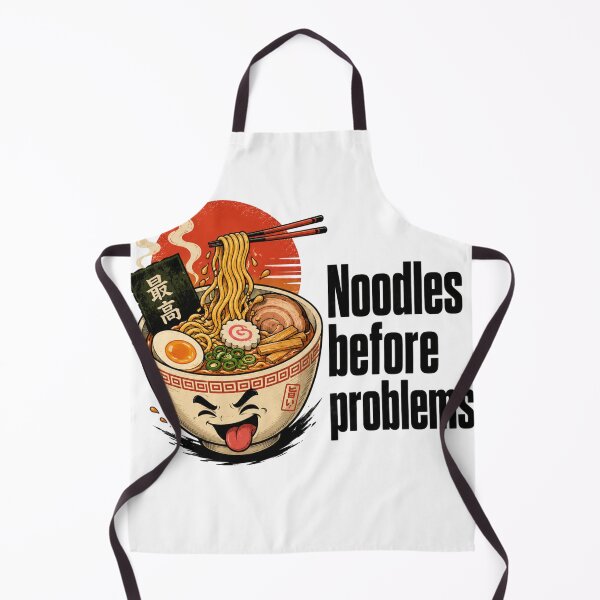 Item preview, Noodles Before Problems Ramen Design designed and sold by cookingtherapy.