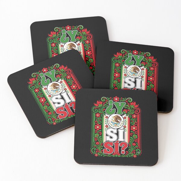 Item preview, Mexico 'Y Si Si?' World Cup Floral Flag Futbol Fan 2026 designed and sold by DarylPope.