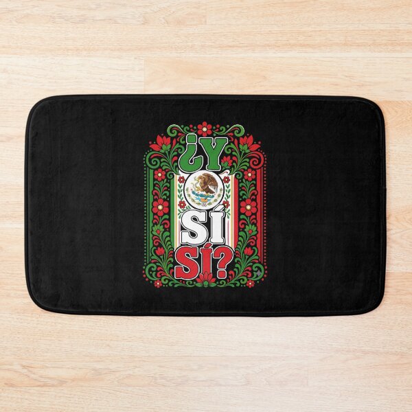 Item preview, Mexico 'Y Si Si?' World Cup Floral Flag Futbol Fan 2026 designed and sold by DarylPope.