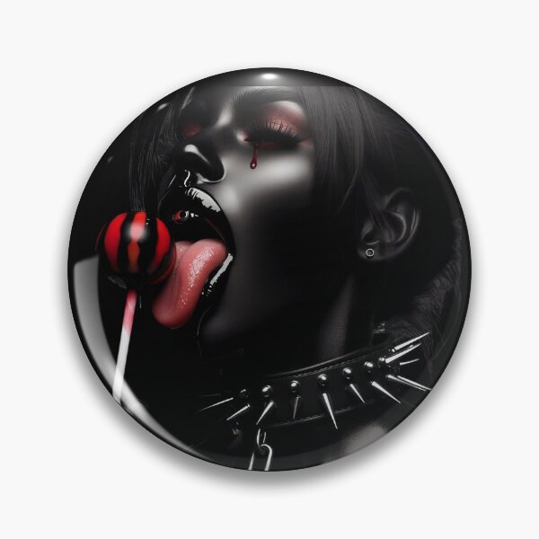 Item preview, Dark Latex Girl Licking Lollipop designed and sold by Voodoo Store Paranormal Collections.