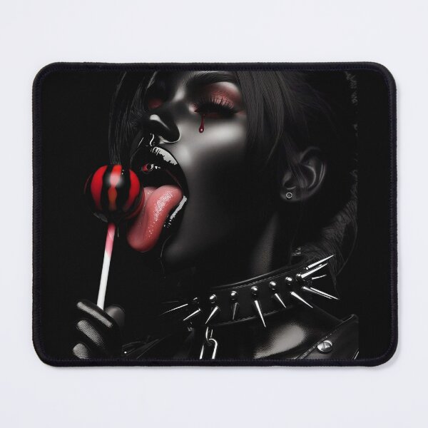 Item preview, Dark Latex Girl Licking Lollipop designed and sold by Voodoo Store Paranormal Collections.