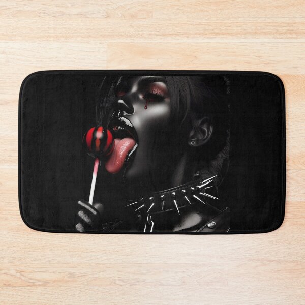 Item preview, Dark Latex Girl Licking Lollipop designed and sold by Voodoo Store Paranormal Collections.