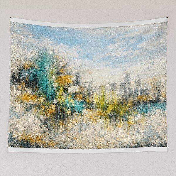 Item preview, Amber Skyline – Turquoise designed and sold by Ingorgia Studio.