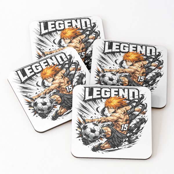 Item preview, Dark Ink Soul Striker - Orange Hair Anime Soccer Legend Art designed and sold by MugenAnime.