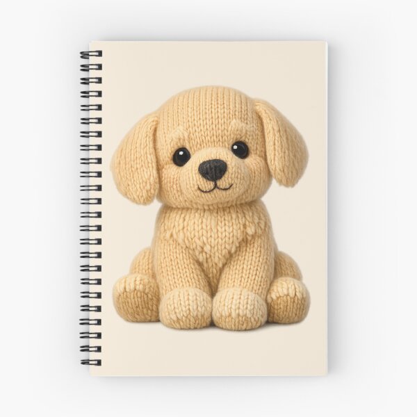 Item preview, Cute Knitted Golden Retriever Plush | Kawaii Handmade Crochet Cottagecore designed and sold by Moons Studio.