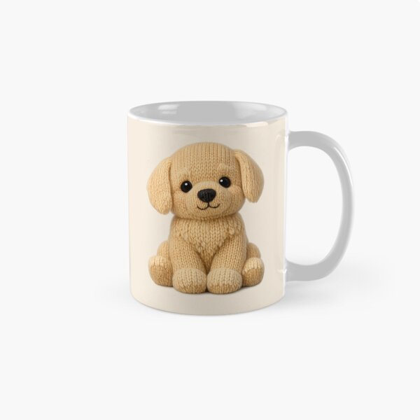 Item preview, Cute Knitted Golden Retriever Plush | Kawaii Handmade Crochet Cottagecore designed and sold by Moons Studio.