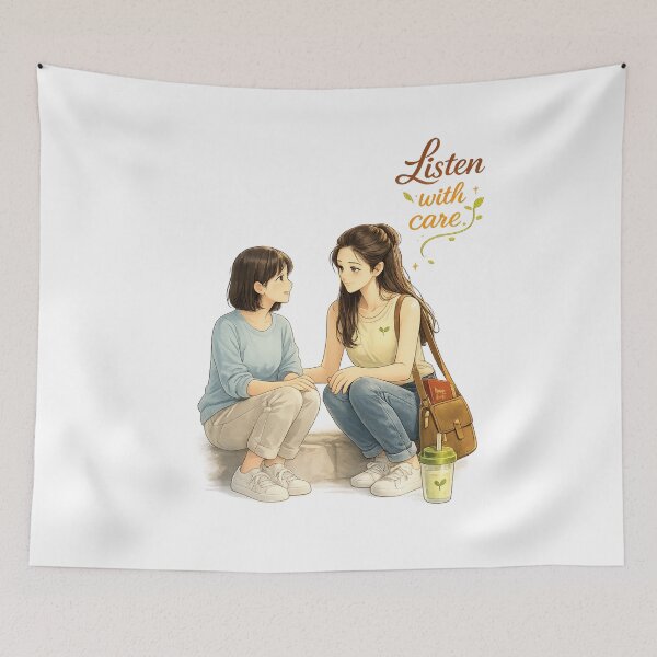 Item preview, Listen With Care designed and sold by Happyfreedom.