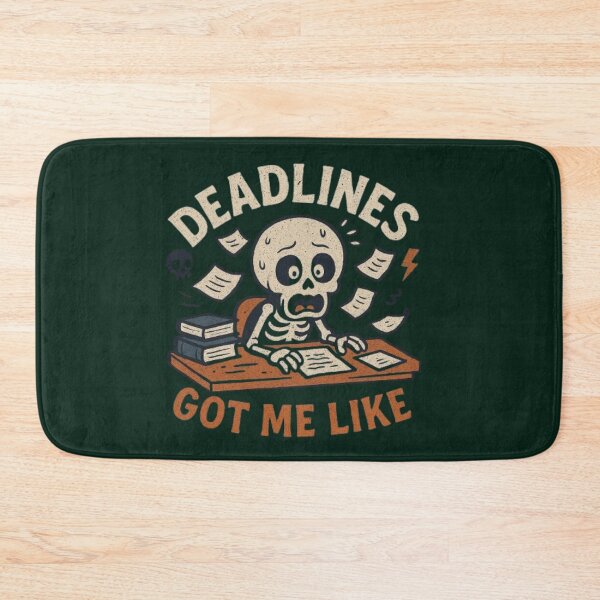 Item preview, Deadlines Got Me Like Funny Skeleton Student Back To School Halloween T-Shirt designed and sold by HopeAndHustle.