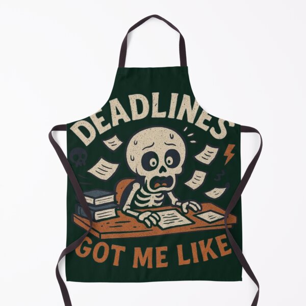 Item preview, Deadlines Got Me Like Funny Skeleton Student Back To School Halloween T-Shirt designed and sold by HopeAndHustle.