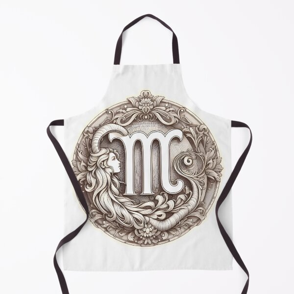 Item preview, Virgo Ornate Silver Medallion Engraving Maiden Zodiac Art designed and sold by Zodiac Celestial Art.