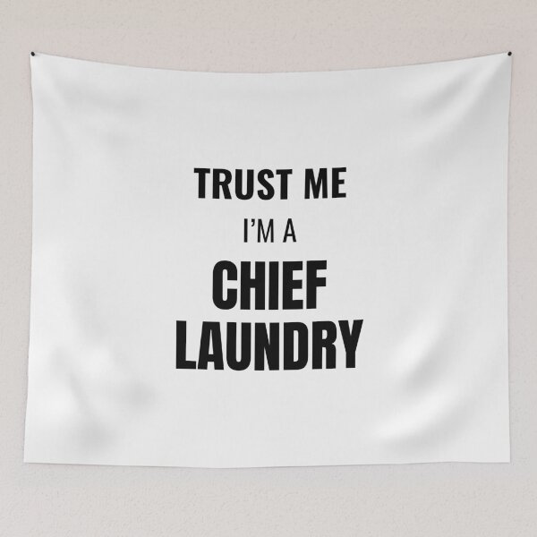 Item preview, Trust Me I'm a Chief Laundry (Black) designed and sold by ShipCrewNation.