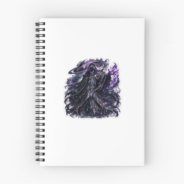 Item preview, Cosmic Void Sorcerer – Dark Fantasy Sticker designed and sold by blossomfun.