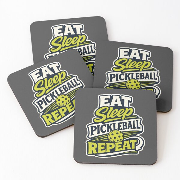 Item preview, Eat Sleep Pickleball Repeat Retro Court Sport designed and sold by Mr Lee.