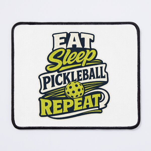 Item preview, Eat Sleep Pickleball Repeat Retro Court Sport designed and sold by Mr Lee.