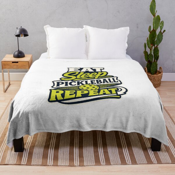 Item preview, Eat Sleep Pickleball Repeat Retro Court Sport designed and sold by Mr Lee.