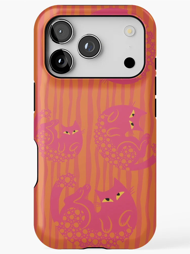 Thumbnail 1 of 4, iPhone Case, Ginger Raspberry Cats designed and sold by IvysCreativityHouse.