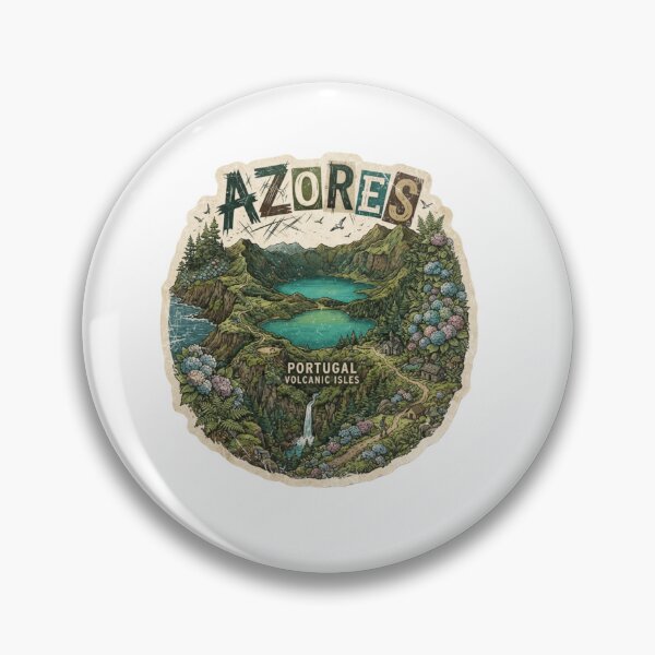 Item preview, Azores Portugal Volcanic Island Travel Sticker designed and sold by Imaginarium of Chaos falcon88 .