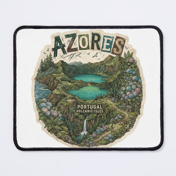 Item preview, Azores Portugal Volcanic Island Travel Sticker designed and sold by Imaginarium of Chaos falcon88 .