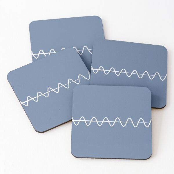 Item preview, The Transmission - Slate Blue Minimalist Geometric Wave designed and sold by artdocaj.
