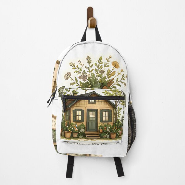 Item preview, Cozy Tiny Cottage with Herb Garden | Vintage Botanical Cottagecore Watercolor Sticker designed and sold by Spirit of Siam.