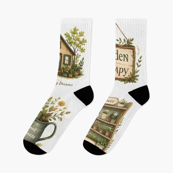 Item preview, Cozy Tiny Cottage with Herb Garden | Vintage Botanical Cottagecore Watercolor Sticker designed and sold by Spirit of Siam.