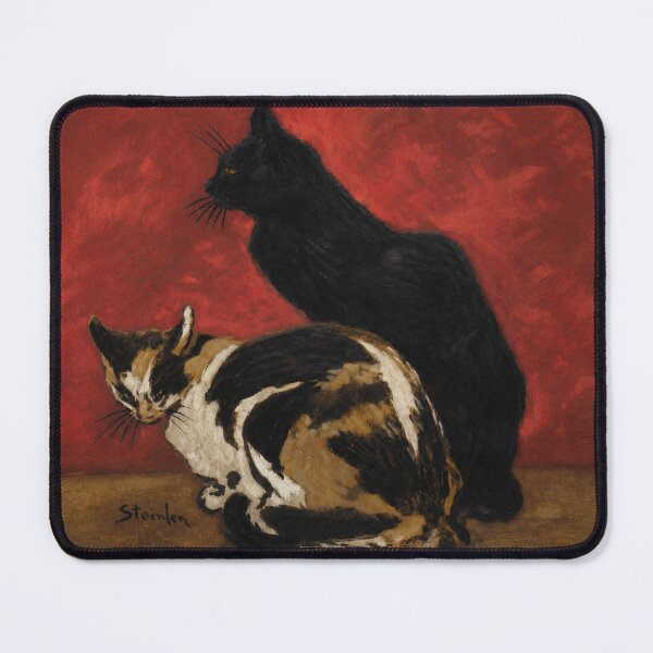 Item preview, Cats by Théophile-Alexandre Steinlen - Vintage Painting Wall Art for Cat Lovers designed and sold by RickE.
