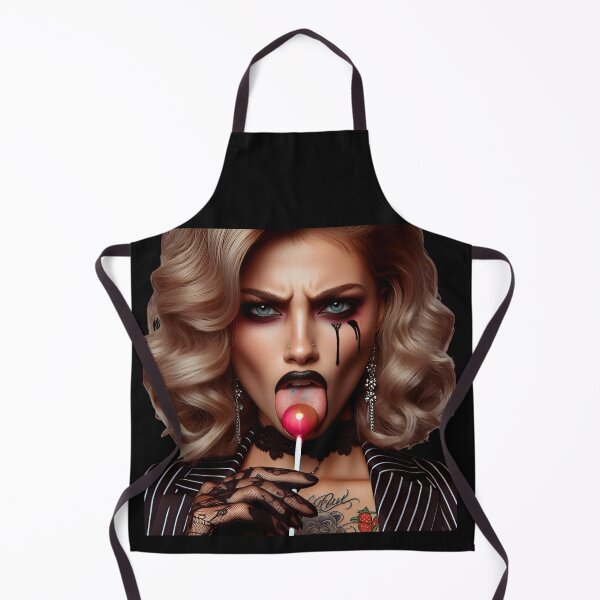 Item preview, Gothic Glamour Girl Licking Lollipop designed and sold by Voodoo Store Paranormal Collections.