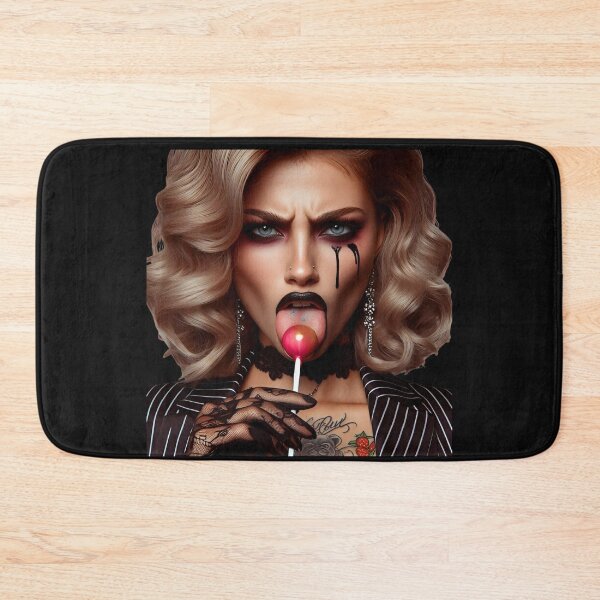 Item preview, Gothic Glamour Girl Licking Lollipop designed and sold by Voodoo Store Paranormal Collections.