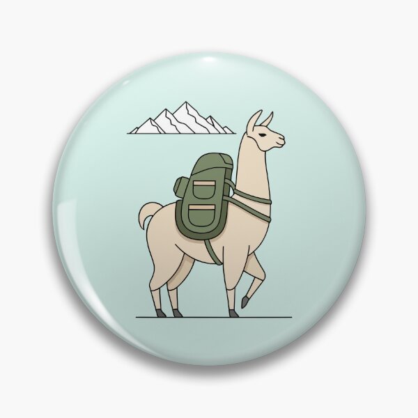 Item preview, Hiking Llama Backpacking Mountain Adventure designed and sold by Amir Faysal.