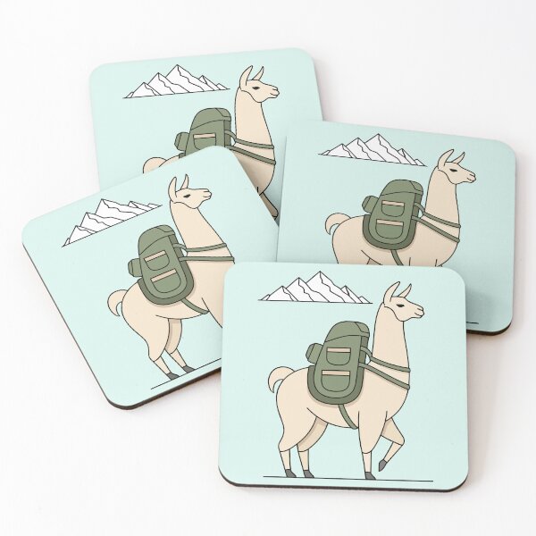 Item preview, Hiking Llama Backpacking Mountain Adventure designed and sold by Amir Faysal.