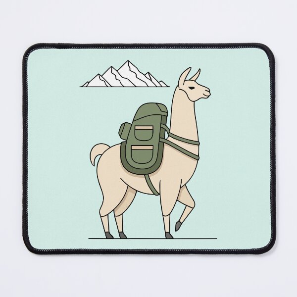 Item preview, Hiking Llama Backpacking Mountain Adventure designed and sold by Amir Faysal.