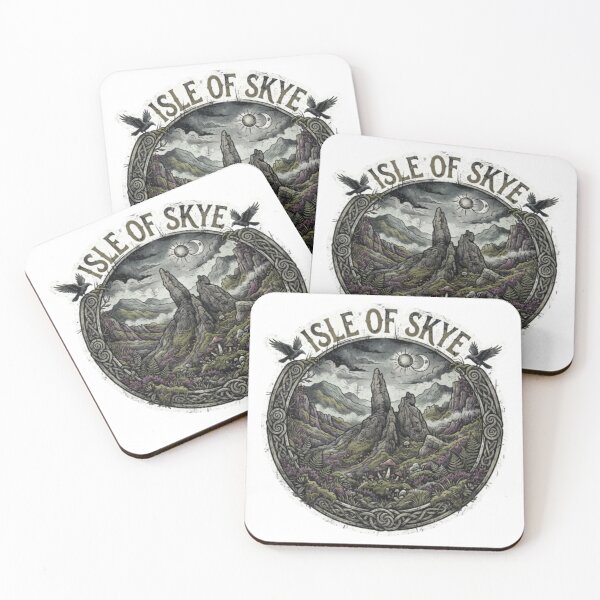 Item preview, Isle of Skye Scotland Highland Travel Sticker designed and sold by Imaginarium of Chaos falcon88 .