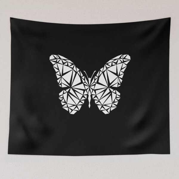 Item preview, White Geometric Butterfly designed and sold by Espyr.Art.
