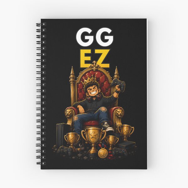 Item preview, GG EZ Gaming King Gamer Throne Cartoon Illustration designed and sold by PXEpic.